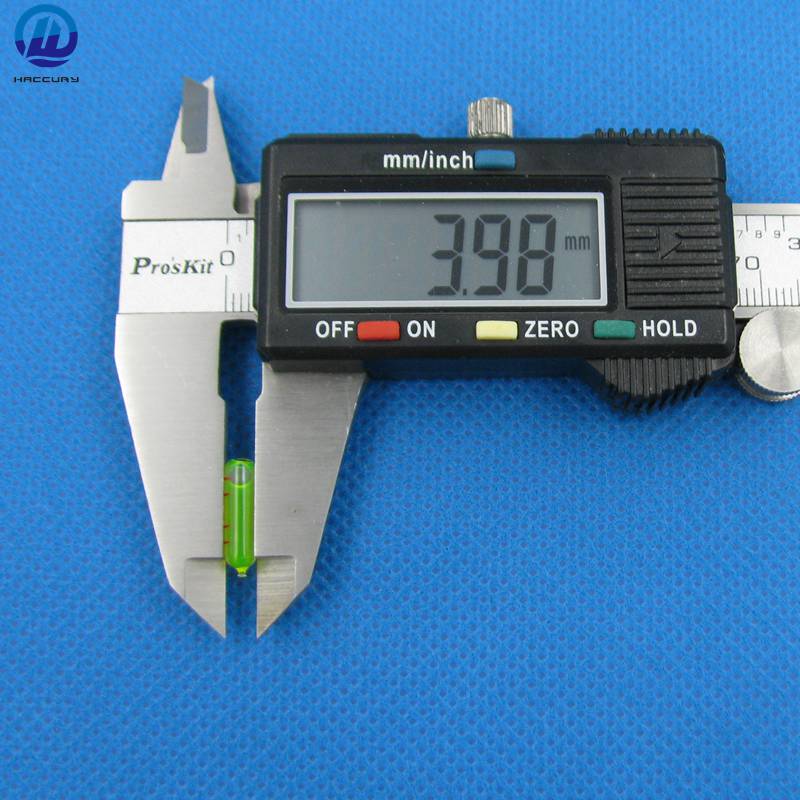 QASE 4*15mm Glass Mini Spirit Level Bubble Levels spirit level bubble Yellow water