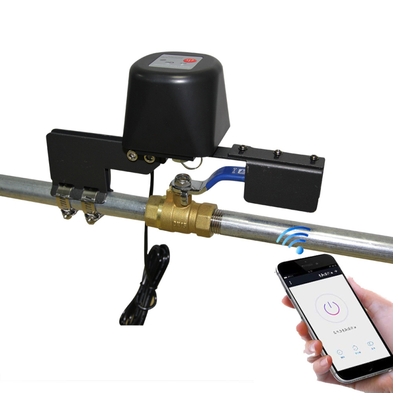 Tuya Smart Water Valve Wifi Automatic Pipe Gas Ball Valve Electric Manual Control Switch Tap Work With Alexa Google Smart Life