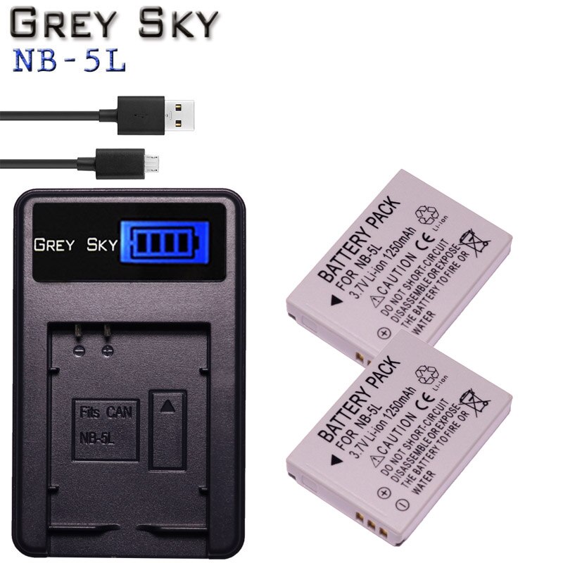 AccuCell Batteria Ricaricabile Compatibile Per Canon NB-5L Digicam IXY 900 IS E Altri Modelli - 3