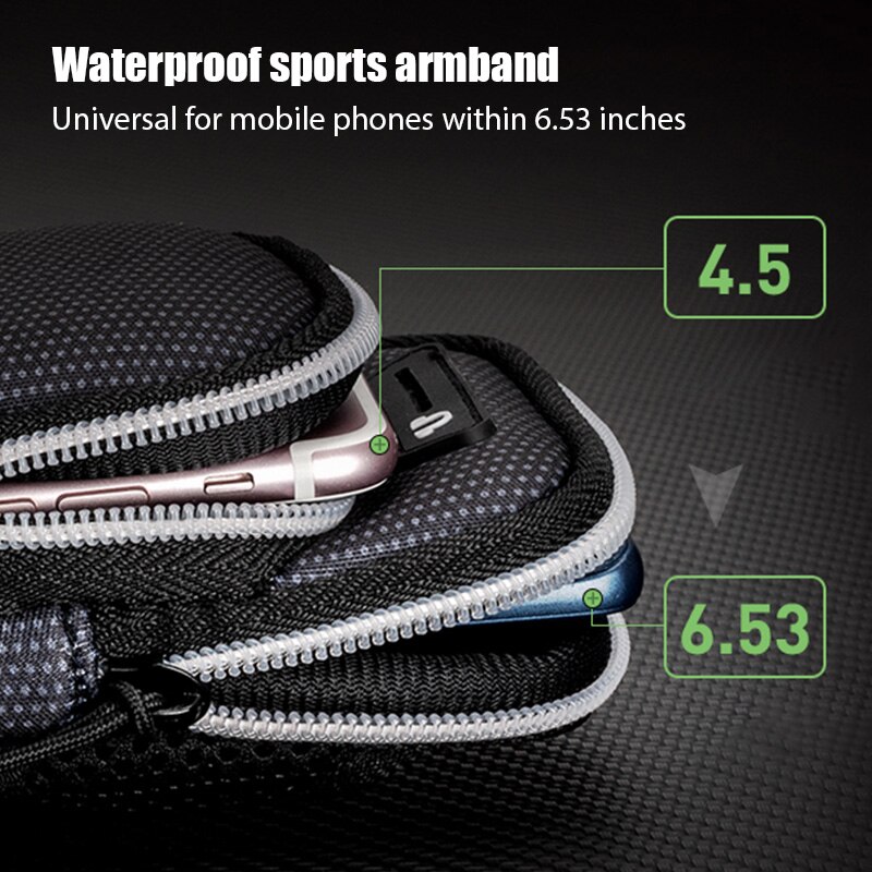 Arm Band Tas Universele Voor Mobiele Telefoon Met 6.53 Inch Ademend Mesh Waterdichte Sport Armband Phone Case