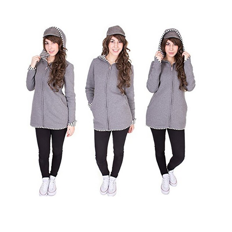 Zwangere Vrouwen Kleding Moederschap Tops Draagzak Kleding Kangoeroe Hoodies Voor Vrouwen Lange Mouwen Tops Moederschap Winter Kleding