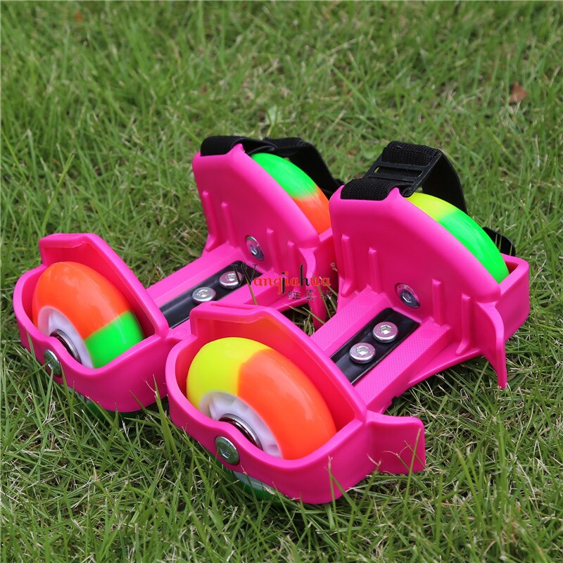Zapatillas de Patinaje con luces LED intermitentes para niños, deportivas con ruedas de 2/4, polea pequeña de luz intermitente LED de colores para chico con tacón IA81