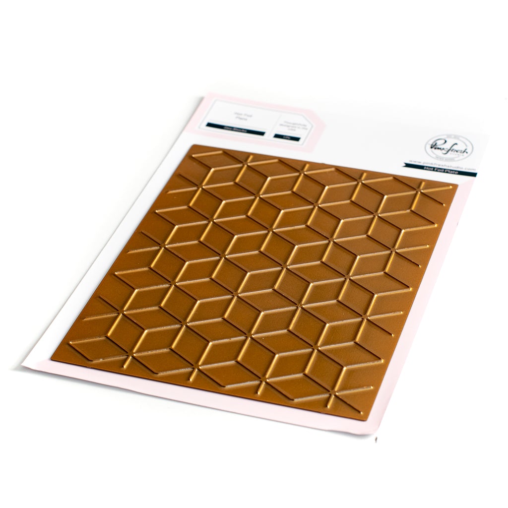 Diamond Background Foil Stencil for Scrapbooking Album Decoration Craft for DIY Greeting Card Making 2022: FL0875-hot foil