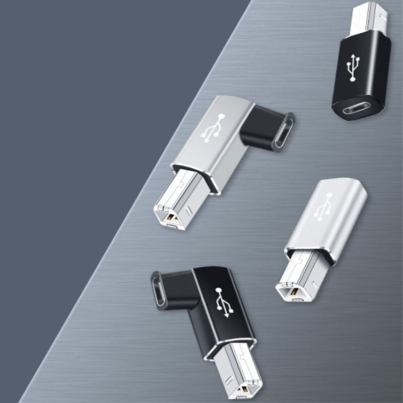 USB Typ C Frau Zu USB B Männlich Adapter Elektronische Trommel Drucker Klavier C Weibliche Zu Midi- Adapter Schnittstelle Adapter gerade Ellenbogen