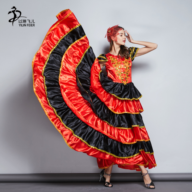 Adulte dames espagnol Senorita déguisement danseur de Flamenco Costume UK tailles 6-24/robe de flamenco/costume de danse espagnole
