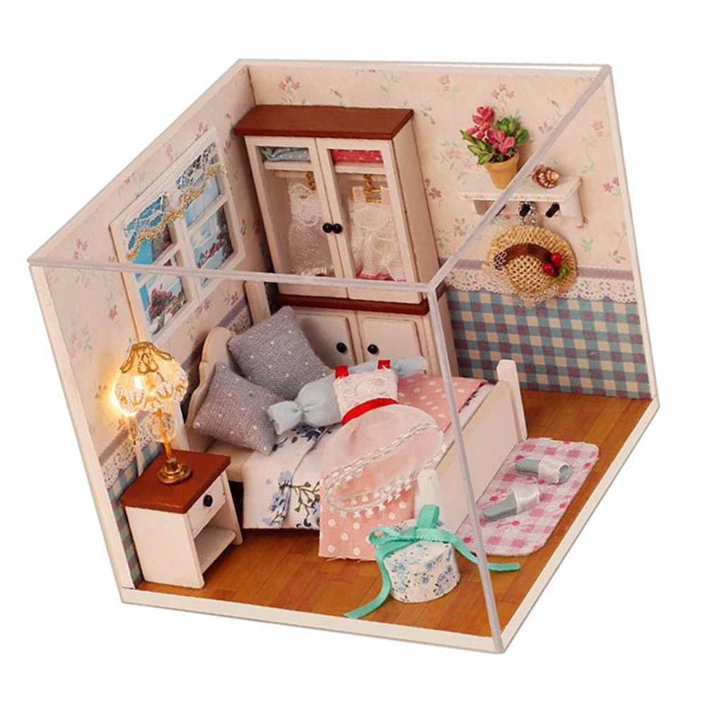 1:24 Dollhouse Miniature DIY European Style Prince Handcrafts Miniature Project Doll House Kits Handcraft Accessories