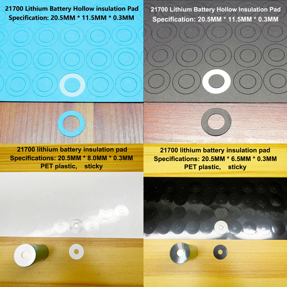 100pcs/lot 21700 lithium battery positive pole insulation pad, barley paper battery insulation surface pad, circular sticker