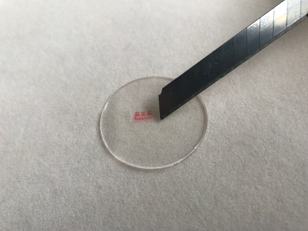 2x flade 1.2mm 33 ~ 37.5mm flade ur safirglas