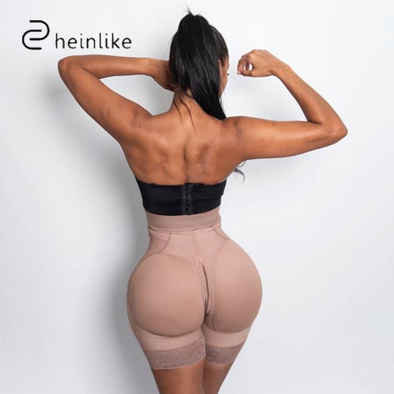 Women&#39;s Underwear High Waist Bbl Ventre Plat Butt Lifter Hip Pads Shapers Maigrir Skims Shorts Shapewear Fajas Colombianas Cinta: Lavender / S