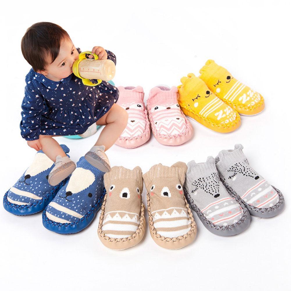 Baby Socks With Rubber Soles Infant Sock Newborn Autumn Winter Children Floor Socks Shoes Anti Slip Soft Sole Sock For 0-3 Years
