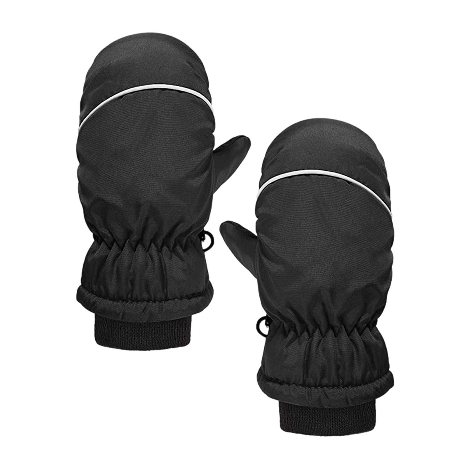 1 Pairs Kinderen Ski-Handschoenen Sneeuw Wanten Skiën Waterdichte Solid Winter Peuter Baby Jongens Meisjes Warm Ademend Sneeuw Wanten