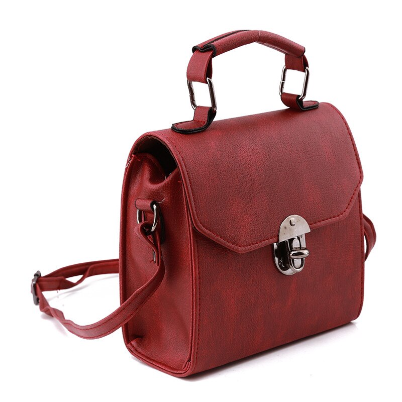Zomer vintage leren tas dames avondtas dames handtas schoudertas dames messenger bag: Wijnrood