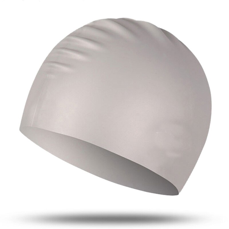 Badmuts Silicone Mannen En Vrouwen Waterdicht Plus Verdikking Lang Haar Sport Zwemmen Zwembad Cap Zwemmen Hoed Cover Voor Volwassen: R