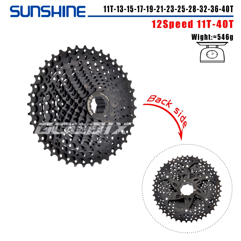 Sonnenschein schwarz fahrrad freilauf mtb fahrrad kassette k7 8/9/10/geschwindigkeit hg struktur spezifikation für shimano sram: Brown