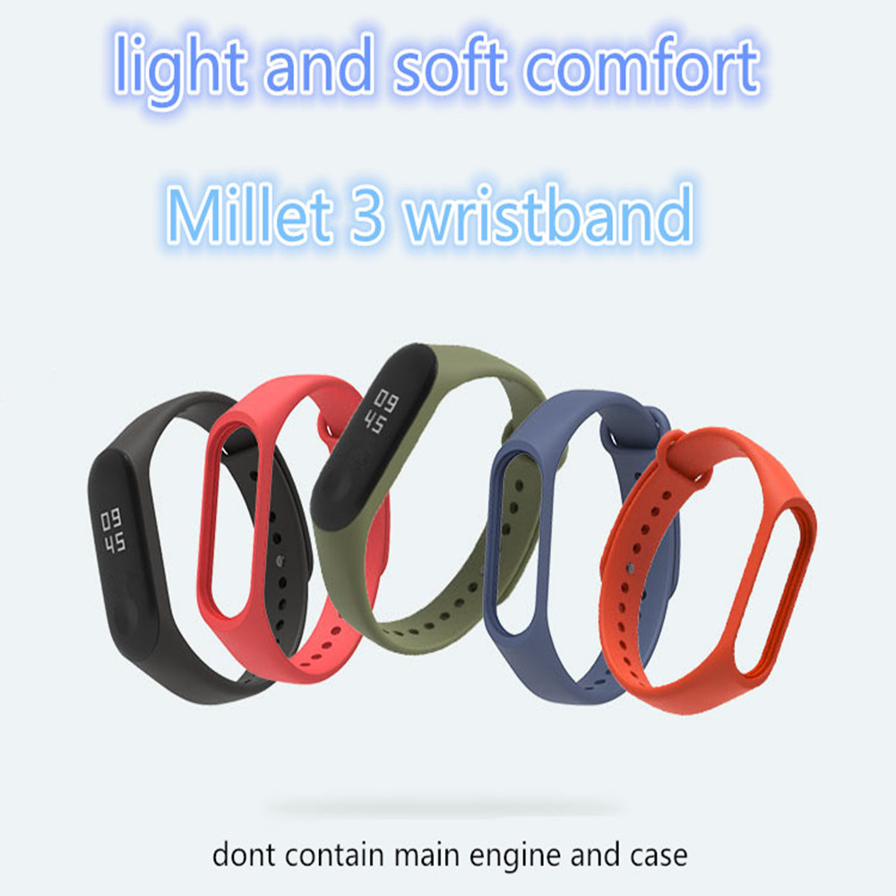 Strap for Xiaomi Mi Band 4 3 Sport Strap watch Silicone wrist strap For xiaomi miband 4 3 accessories bracelet Miband 4 3 Strap