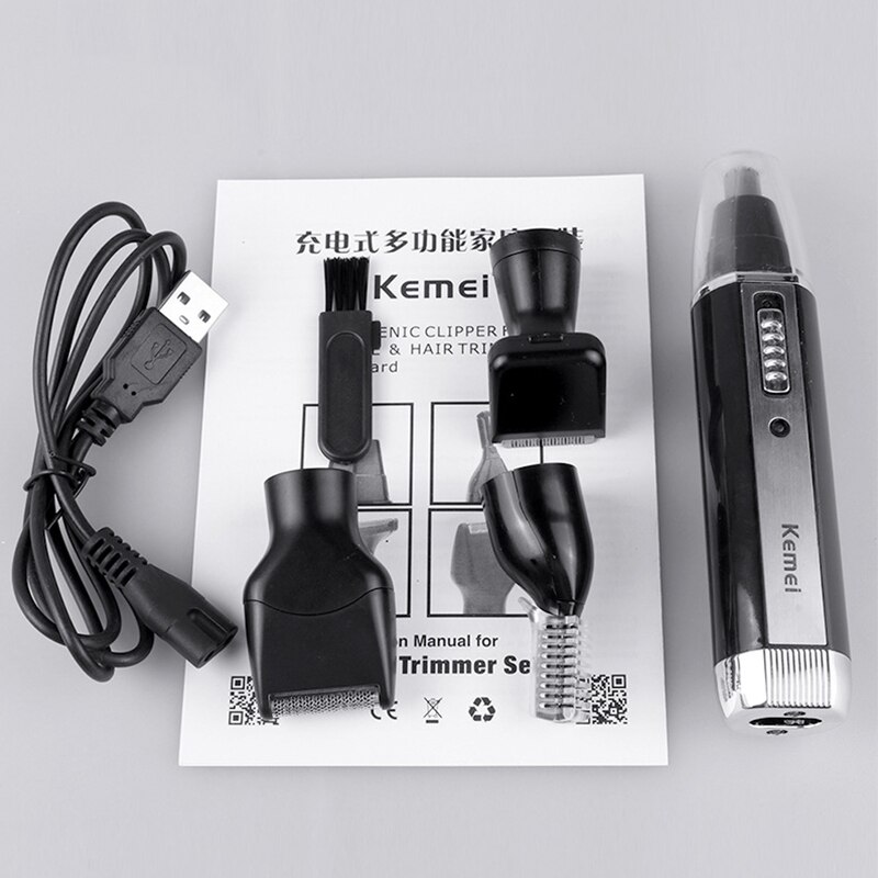 4 IN 1 Electric Shaving Hair Nose Trimmer For Men Intimate Areas Clipper Trimmer Beard Eyebrow Nose And Ear Razor Hair Removal