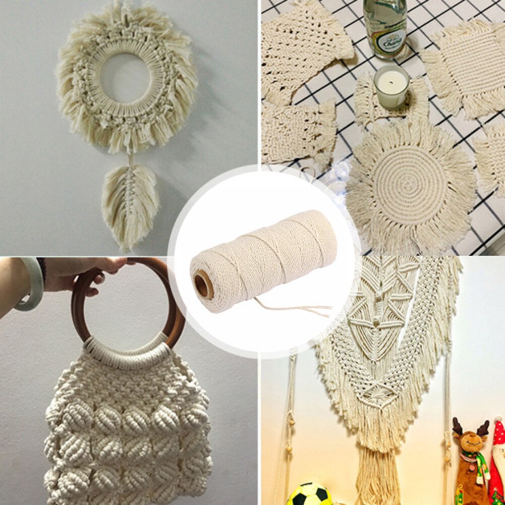 Tapestry Crafts Cotton Rope Cotton Cord Lace Plant Twisted String DIY Pendants for Household Women Sewing Accessories