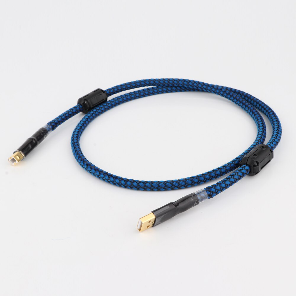 2/3/5ft Gold plated Audiophile USB DAC Cable A to B OCC Audio Hifi Cable,high end