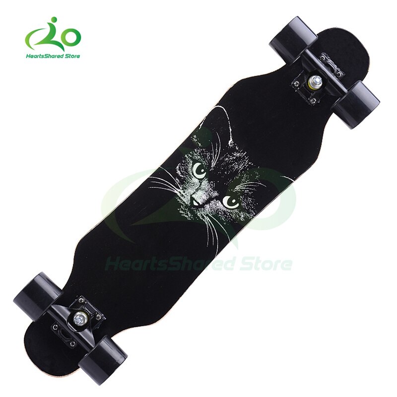 31-zoll Mini Skateboard Longboard Komplette Skateboard Cruiser Lage der Kreuzfahrt Geeignet für Jugendliche oder Erwachsene Anfänger: Mini cat