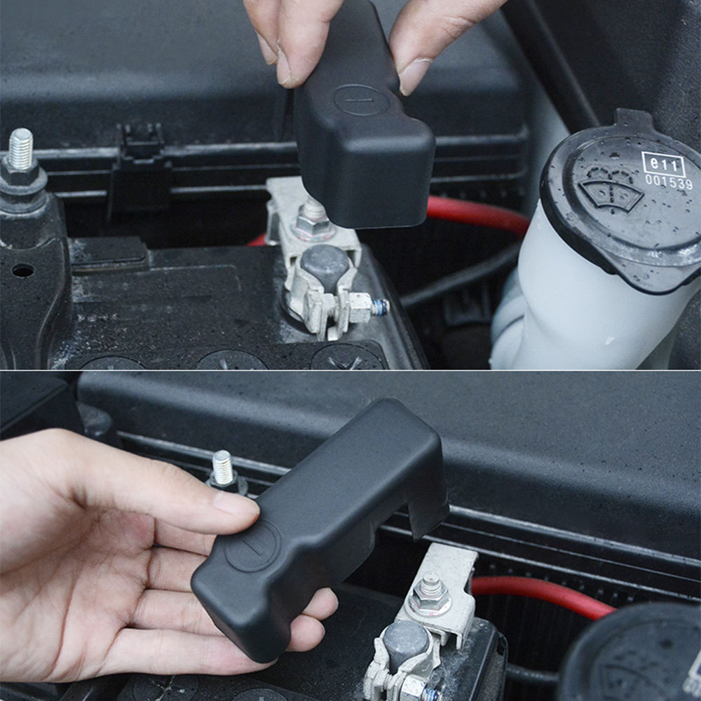 Couverture de Protection de batterie de voiture bouchon de bâche de voiture de Protection négative de batterie d'abs pour Toyota Land Cruiser 200 FJ 200