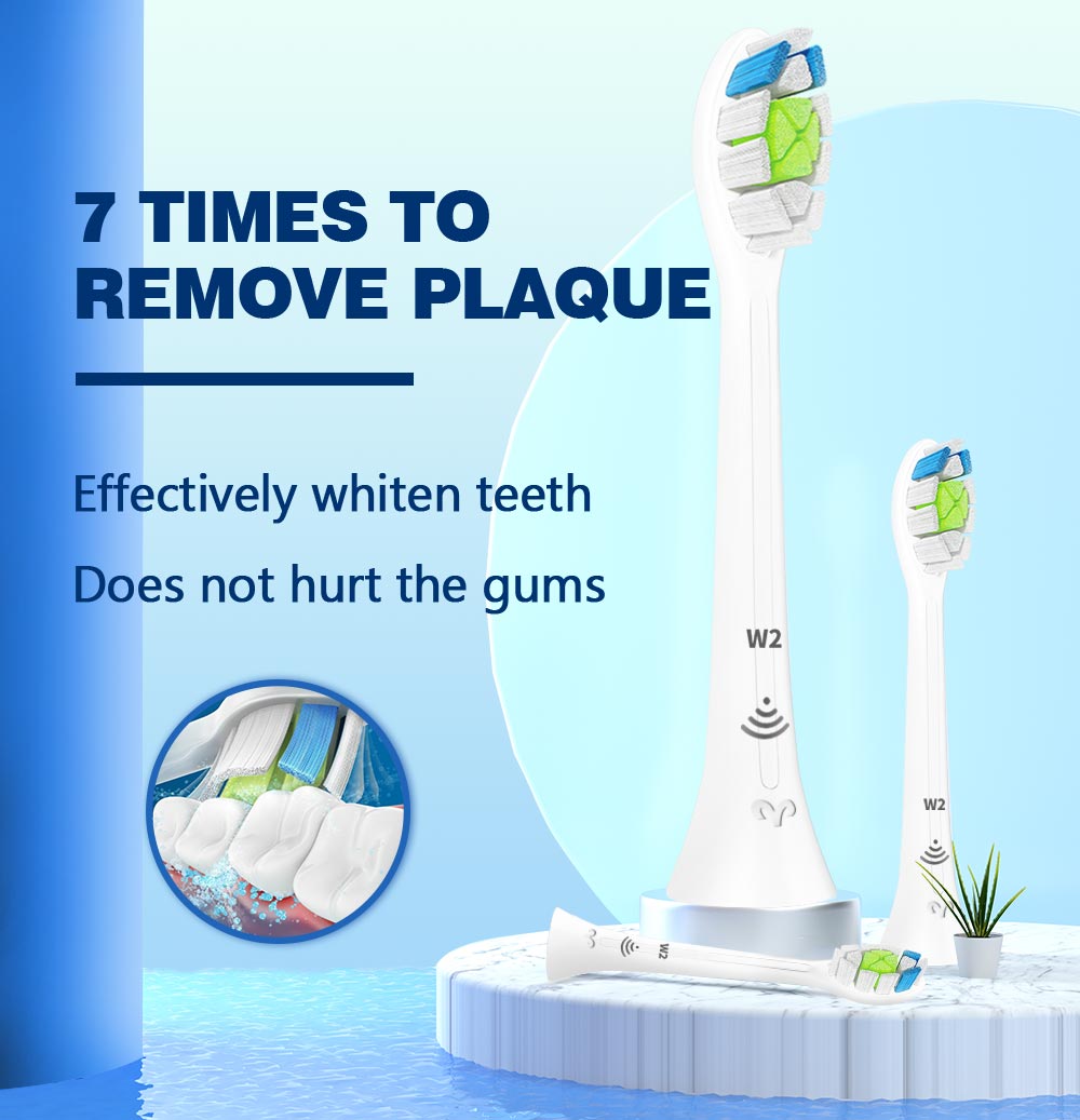 W2 DiamondClean Toothbrush Heads for Phillips Sonicare Electric Toothbrush HX9023 HX6024 HX3220 HX6250 HX6530 HX6730 HX8911