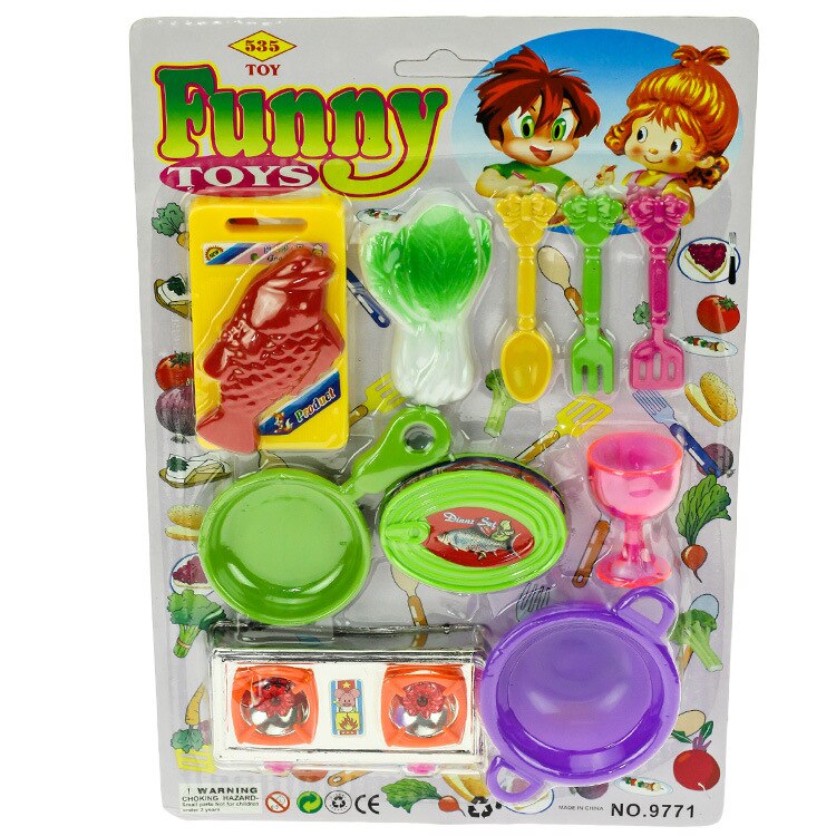 Gorący sprzedawanie Model gry zabawki domowe karty sztućce kuchenne zestaw zestaw zabawek dla dzieci hurtownia stoisko dostaw towarów prezent