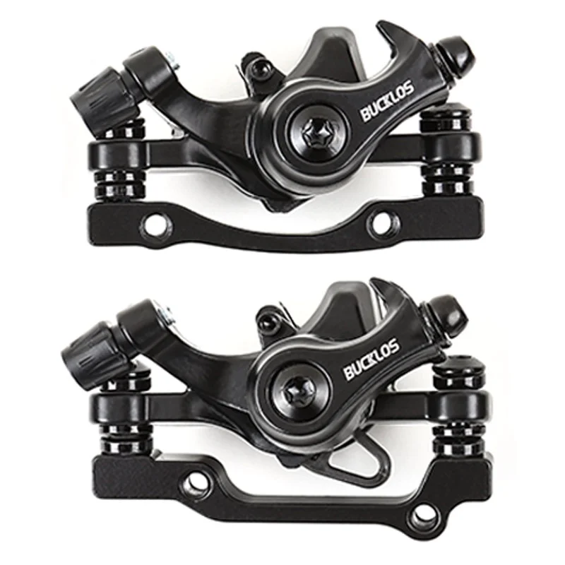 BUCKLOS vtt étrier de frein vélo mécanique jeu de freins à disque pour VTT pousse étrier Piston avec Rotor 160mm: Rouge