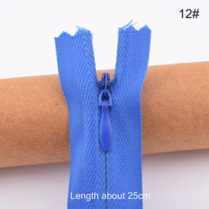 3 # Nylon Spoel Rits, 12 Stks/partij, Lengte 28 Cm, Voor Kussen, Jurk, Tassen, broek Kant Onzichtbare Rits, Rok, Diy Handgemaakte Accessoires: NO.12 12PCS