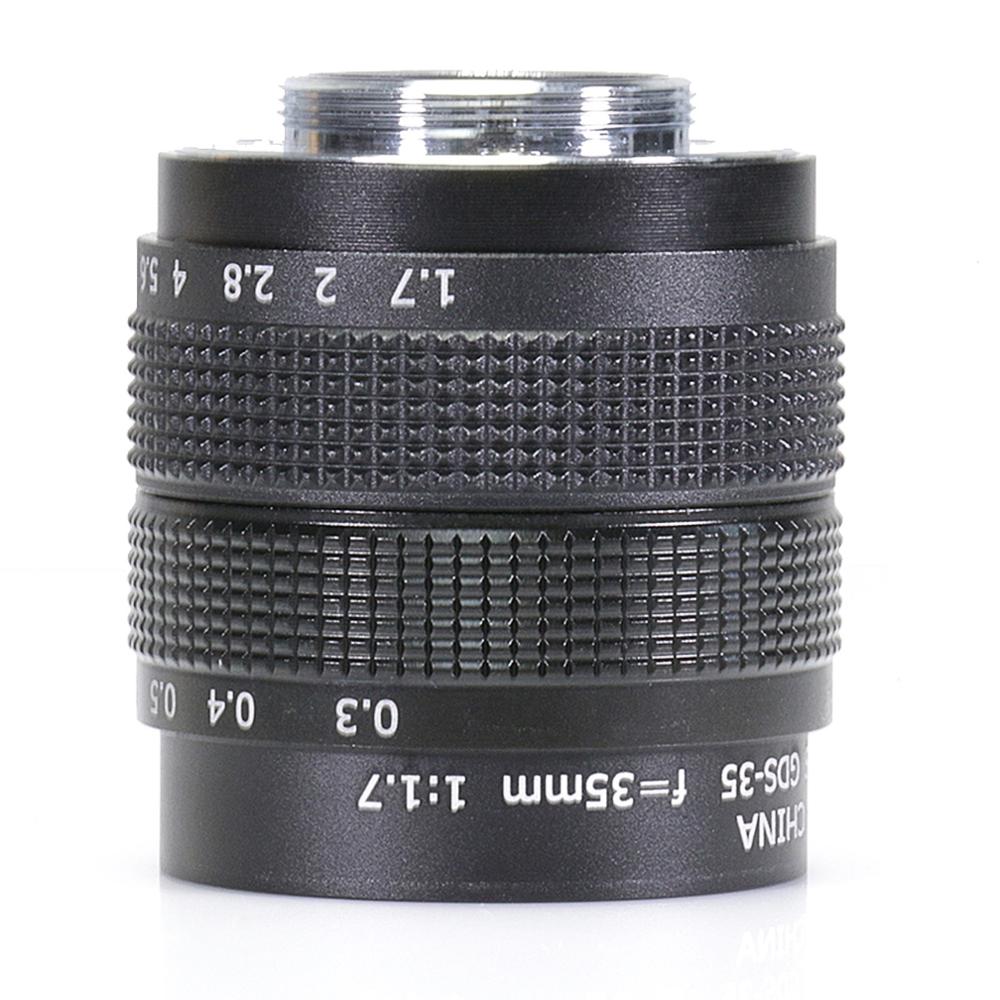 Fujian 35 millimetri f/1.7 APS-C CCTV lente + anello adattatore + 2 macro squillare + paraluce per canone EF-M EOSM Mirroless Macchina Fotografica M1/M3/M5