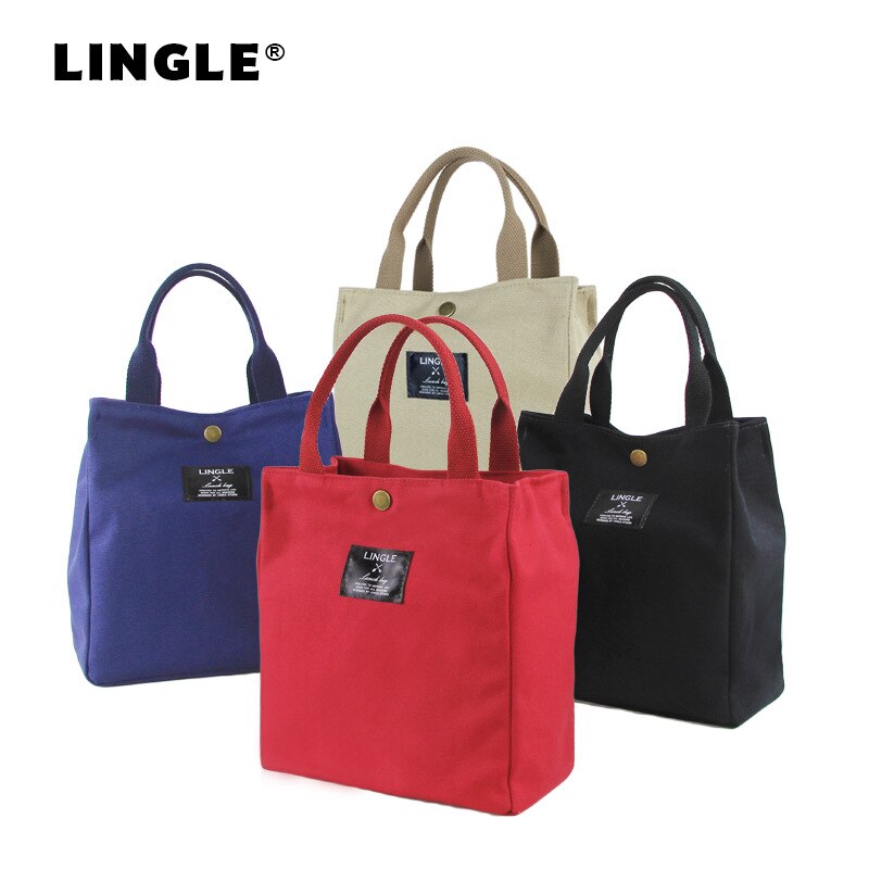 Bento lunchbox tas met lunch draagbare lunch canvas eco tas kantoormedewerker handtas student kleine lunchbox tas