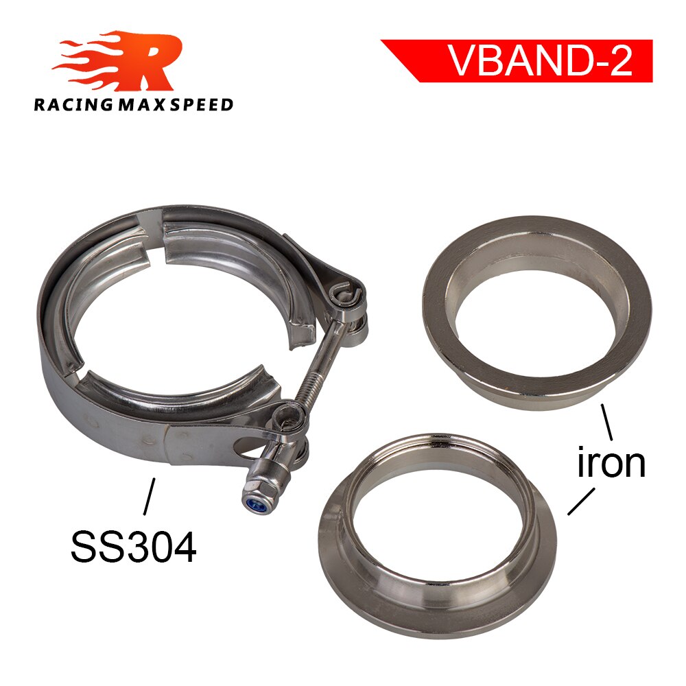 304 Rvs 2 2.5 3 3.5 4 V-Band Klem 3 Inch V-Band 4 Inch Uitlaat flens 76Mm Turbo Uitlaat Vband V Klemmen Kits