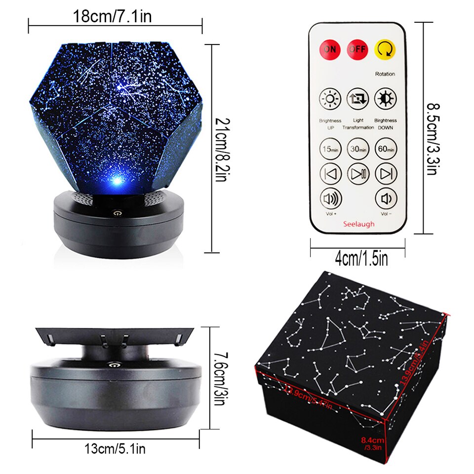projecteur Cosmos lumière nuit rotatif jouer enfants chambre étoiles saint valentin mariage atmosphère créative lumière USB