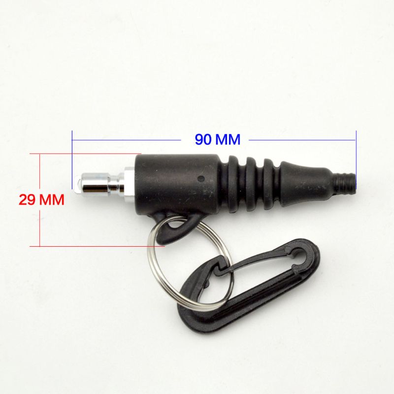 Düse für tauchluftpistole zum aufblasen von standard-bcd-inflatorschläuchen – schnelle reinigung