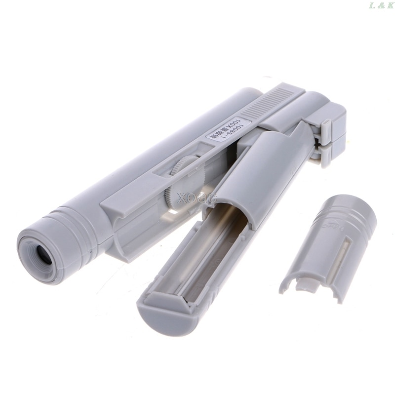 100X Zoom Handheld Microscope LED Light Jewelry Magnifier Lens Loupe Pocket M05