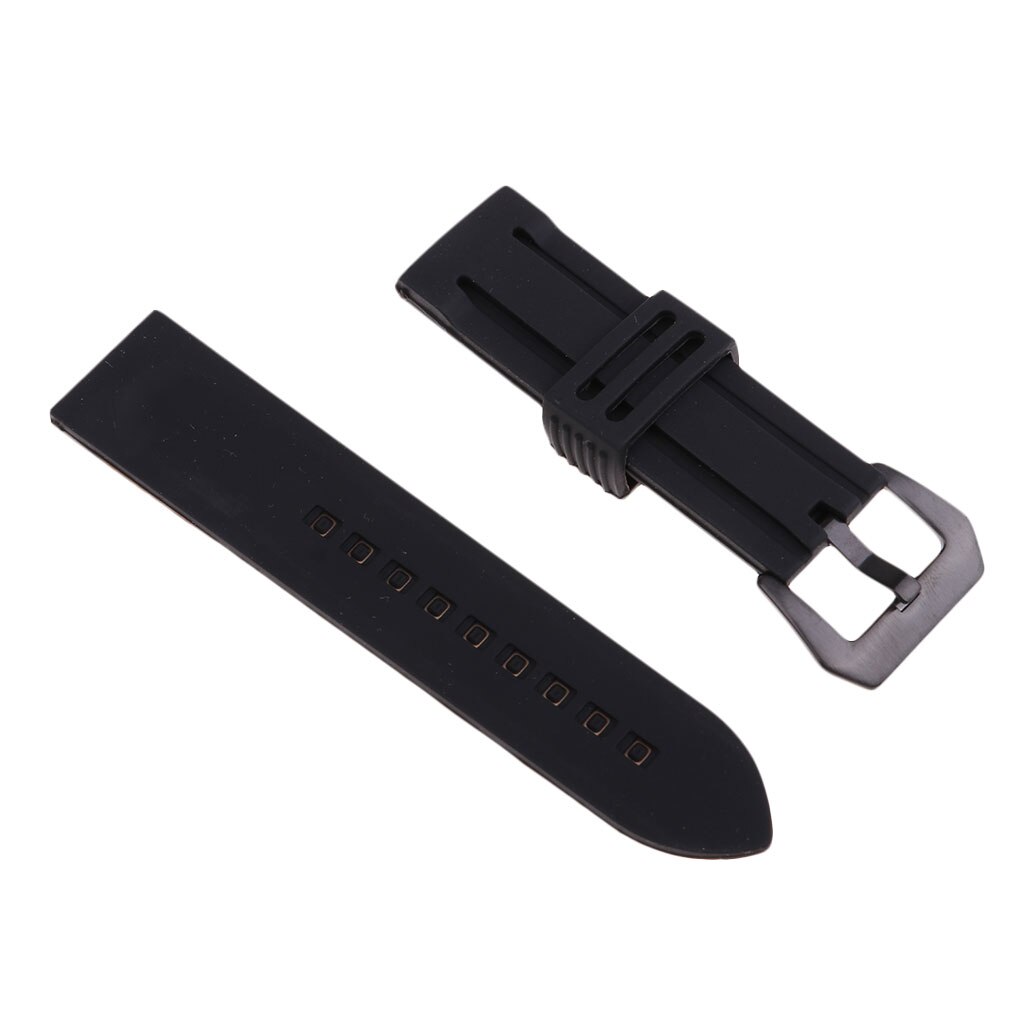 Unisex Water Sport Scuba Diver Horloge Band Siliconen Band Vervanging 20/22/24/26/28 Mm