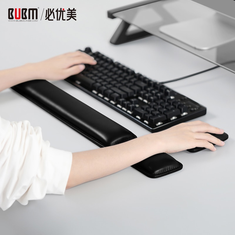 BUBM Wrist Rest Mouse Pad,Wrist Rest Pad Ergonomic Mousepad for Cushion for Office Work and PC gaming,Wrist Pain Relief