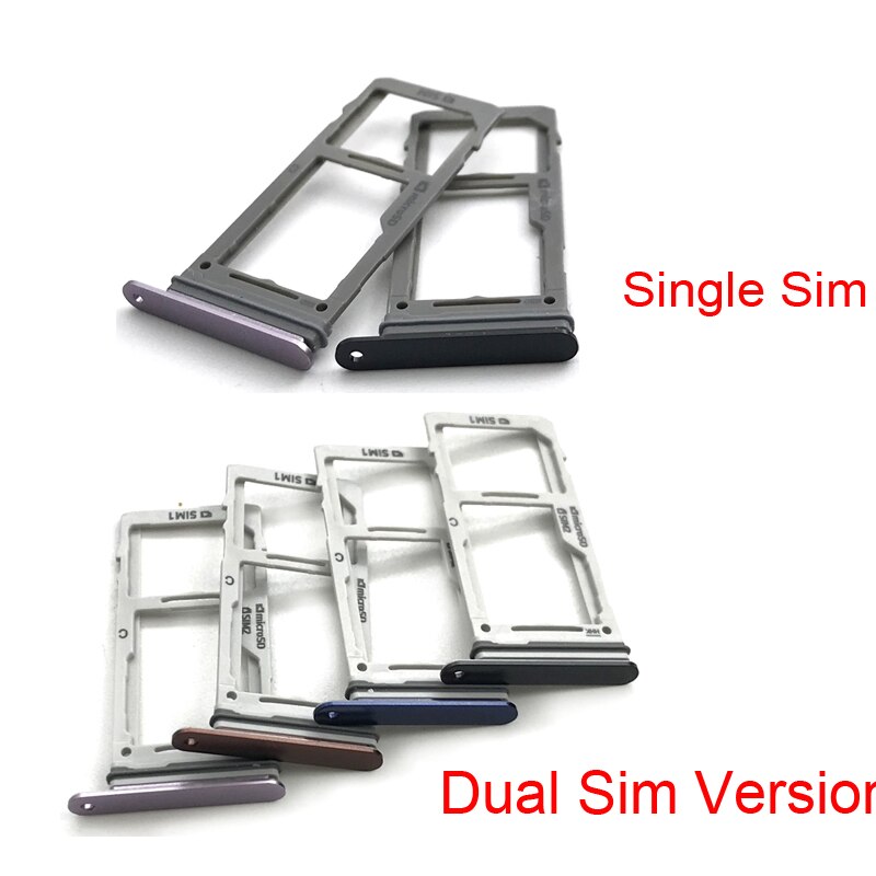 SIM SD Card Trays For Samsung Galaxy Note 9 Dual Micro SIM Card Tray Slot Holder SIM Slot With Pin