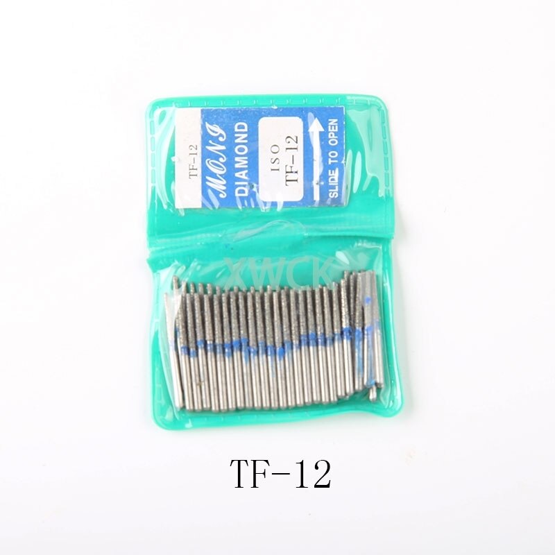 50pcs/bag Dental Teeth Polishing Burs Dental Diamond Polishers for Polishing Smoothing Teeth Polishers: Tf-12