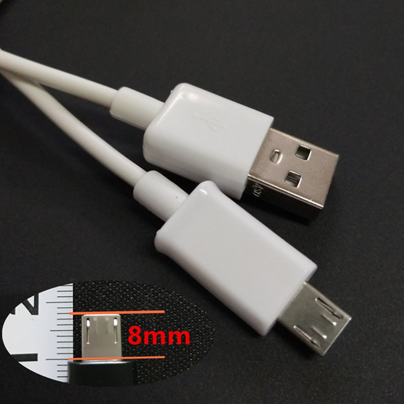 8mm bardzo długi końcówki USB 2.0 mikro-usb 1M szybka ładowarka USB dla Blackview BV6000S BV6000 BV5000 BV4000 zawodowiec/IP68 Geotel G1 AG X1