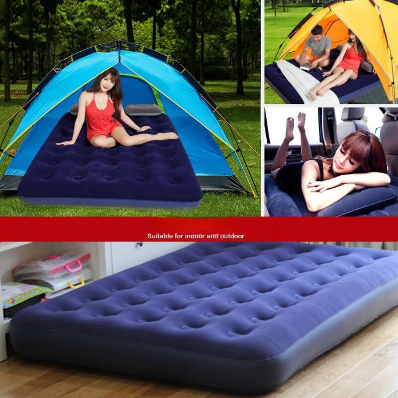 Opblaasbare Matras Enkele Persoon Lunchpauze Grond Floor Verdikte Huishouden Luchtkussen Bed Dubbele Vouwen Dutje Camping Bed