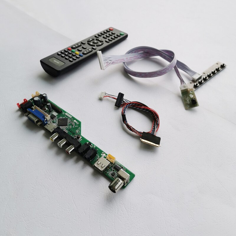 Fit LTN101NT05/LTN101NT06/LTN101NT07 laptops panel VGA+HDMI+Audio+USB+RF WLED 10.1" 1024*600 40Pin LVDS LCD controller board kit