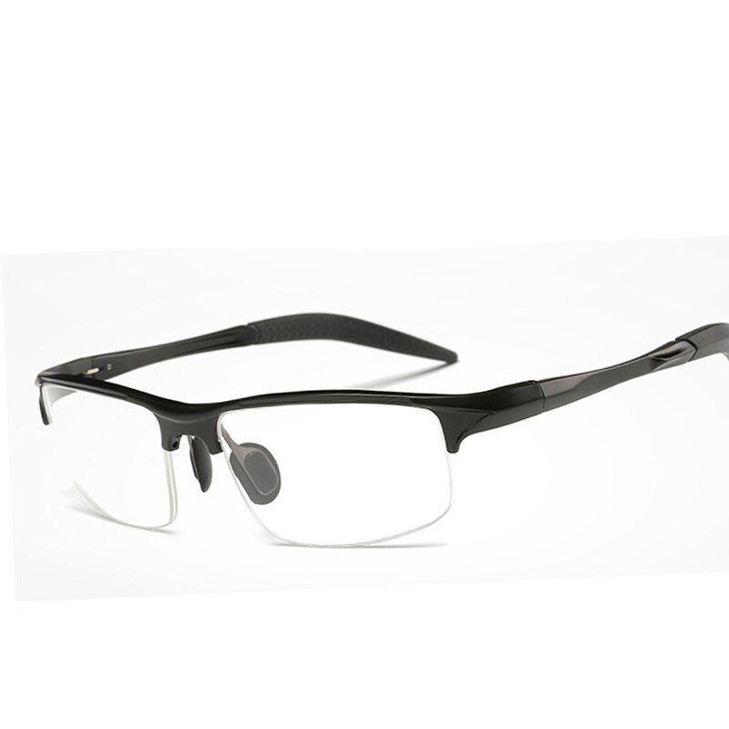 Gafas de aluminio para hombre y mujer, lentes de miopía a la , marco de ordenador óptico, de , liso, retro: SN7718 C1