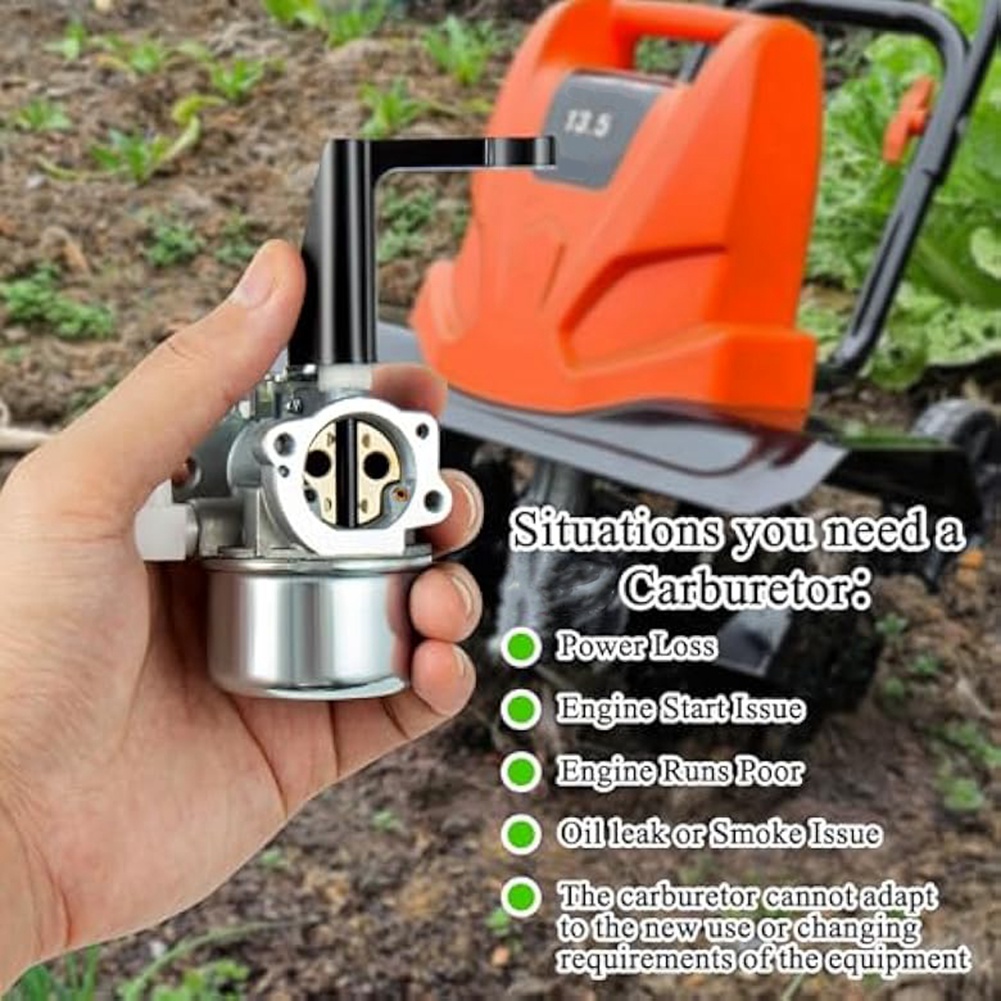 696065 697422 Vergaser für Briggs&Stratton 110402 110412 215369 5 PS, 5,5 PS, 6 PS, 6,5 PS, 7 PS, Pinne-Motorvergaser mit Dichtung
