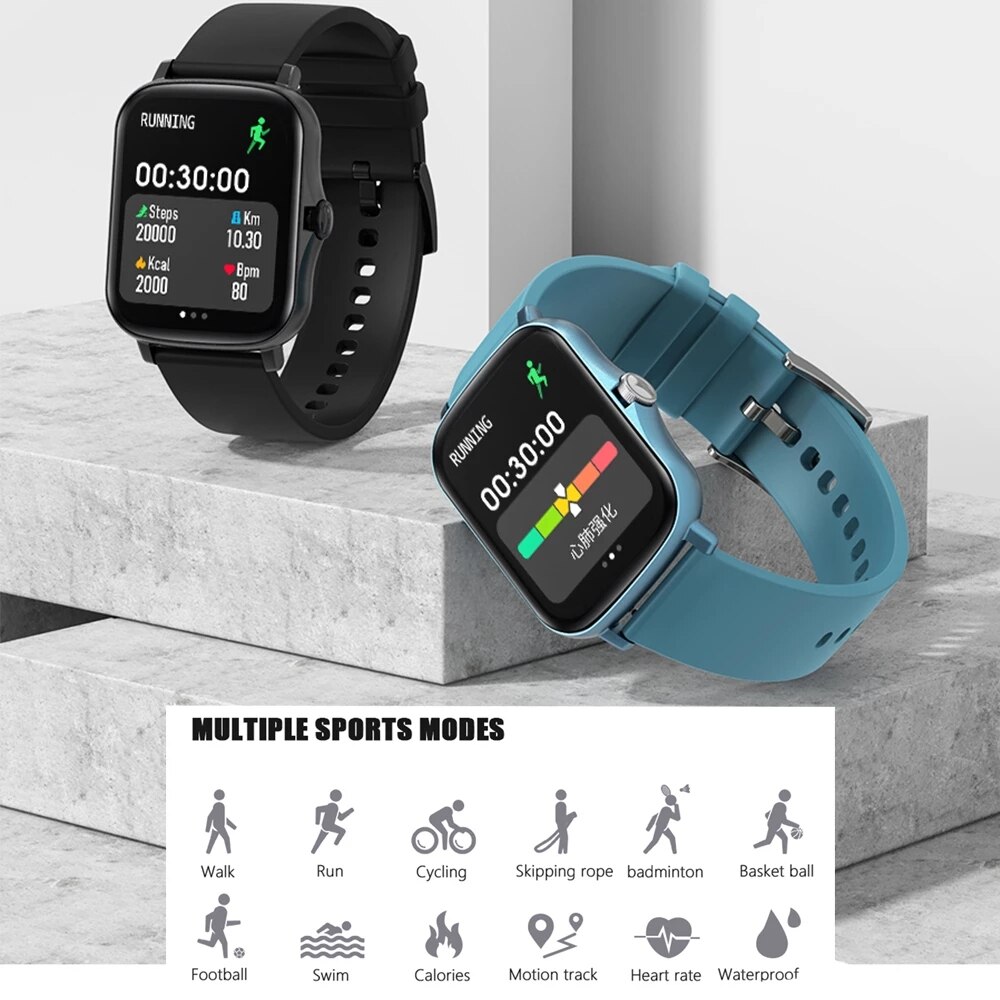 Smartwatch Full Touch 1.7 &quot;grande schermo donna uomo Smart Watch Fitness Tracker orologio sportivo per IOS Andriod HR Monitor Smart Watch