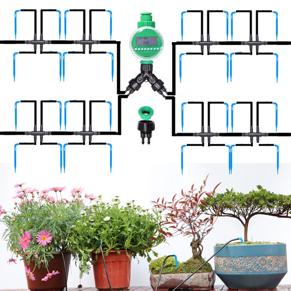 Tuin Automatische Druppelsysteem Kit 4/7-3/5 Mm 4-Manier Automatische Druipen Pijl Connector Geschikt Voor Plant watering