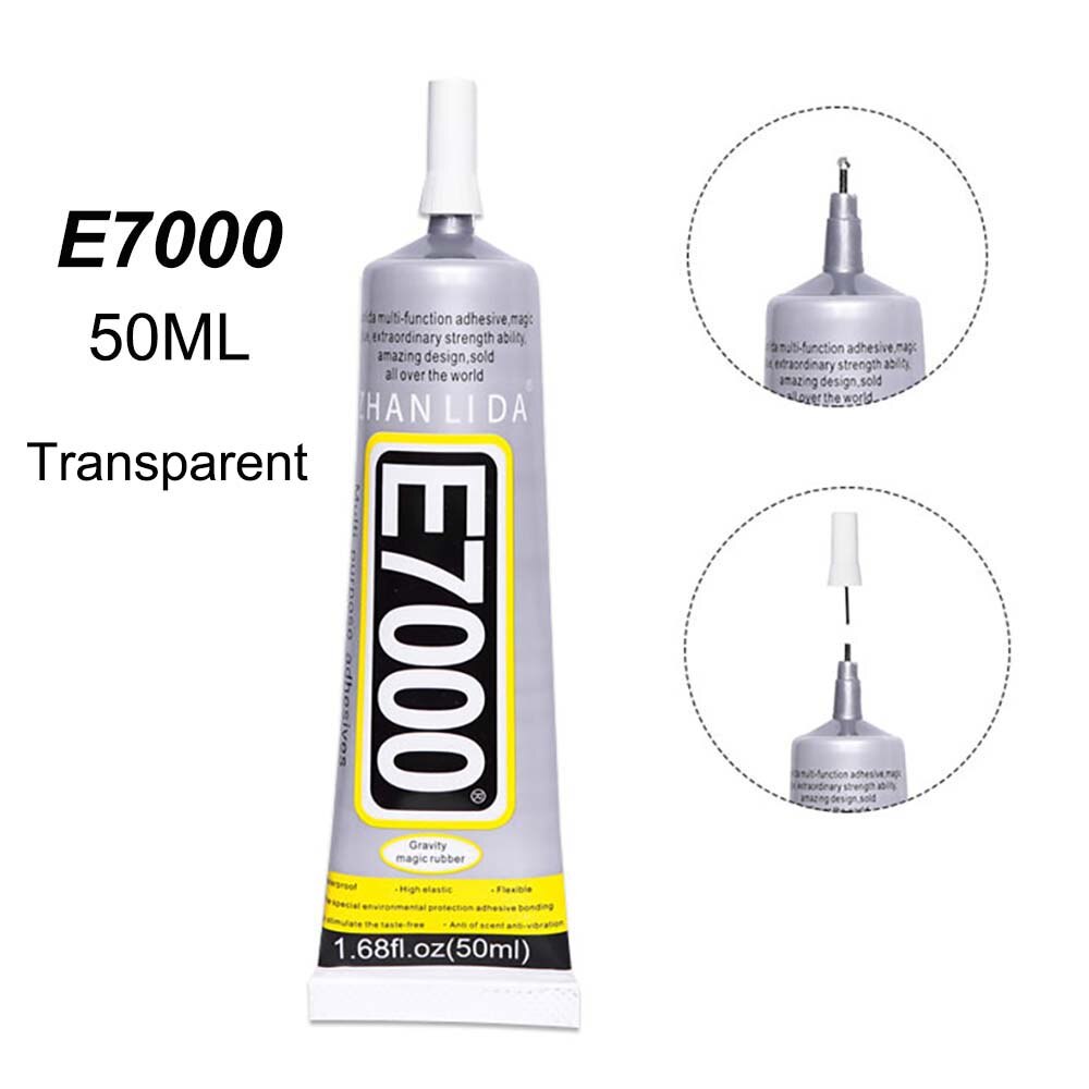 Waterproof E7000 50ml Liquid Glue Touch Screen Adhesive Fabric Clothes Plastic Rubber Rhinestone Jewelry LCD b7000 e8000 Textile