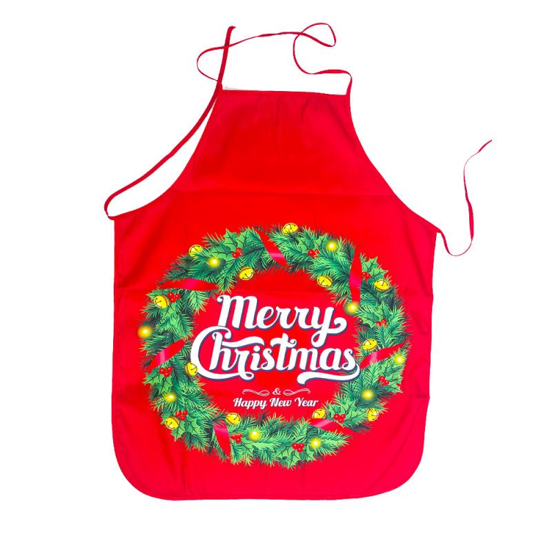 Tablier De Noël Drôle – Motif Nains De Cuisine, Polyester Lavable, Cadeau Festif