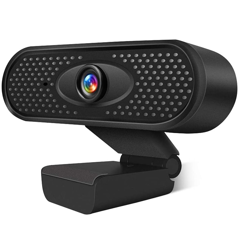 Webcam HD 1080P USB Camera PC Camera with Internal Microphone for Online Meetings Plug and Play for PC,Desktop or Laptop: Default Title