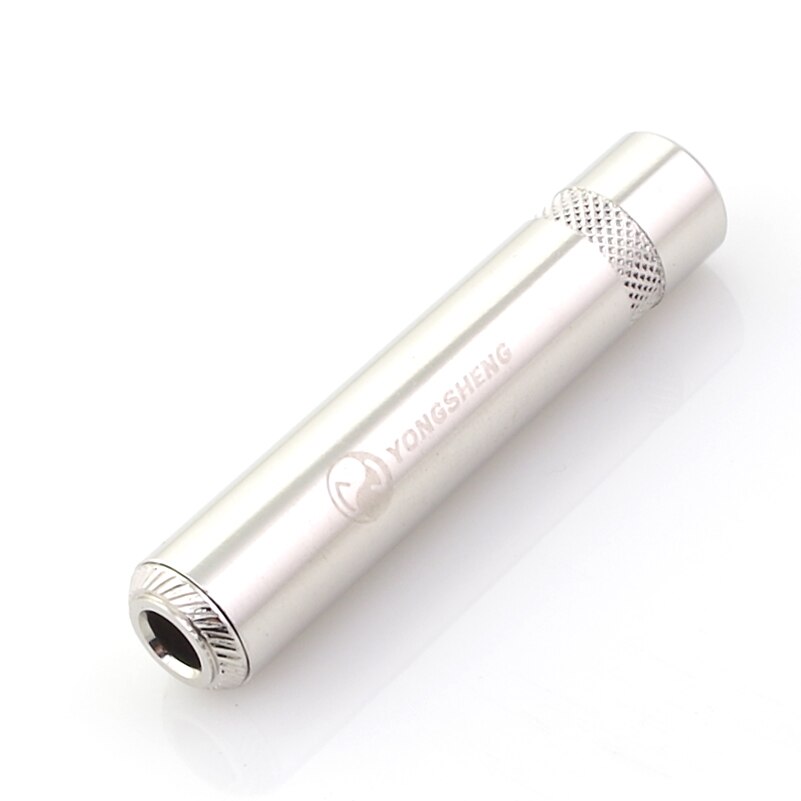 Neutrik Yongsheng delle YS2203P grande tre-nucleo femminile spina stereo da 6.35/6.5mmTRS oro-placcato guscio in metallo: YS2203P / 5pezzi