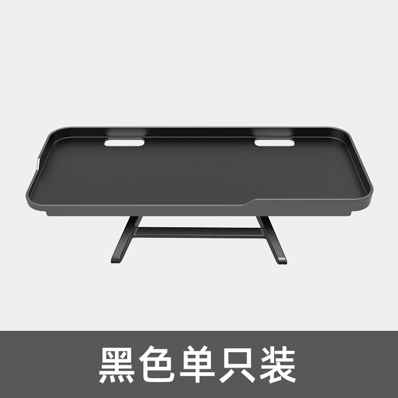 Adjustable Screen Top Shelf Computer Monitor Desktop Screen Top Shelf TV Buddy Organizer Holder Home Office Storage Rack Shelf: B-Black